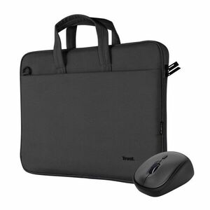 TRUST Sada taška na notebook 16" Notebook Bag + Bezdrôtová Myš, čierna vyobraziť