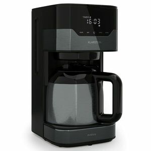 Klarstein Arabica 1.2, kávovar, 1, 2 l, EasyTouch Control, strieborný/čierny vyobraziť