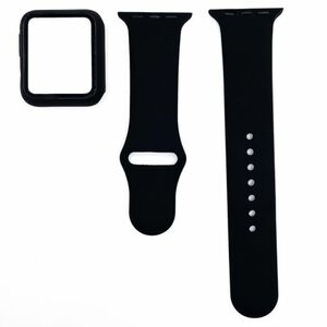 BStrap Silicone remienok s puzdrom na Apple Watch 44mm, black (SAP012C13) vyobraziť