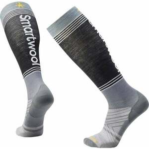 Smartwool Ski Zero Cushion Logo OTC Socks Pewter Blue M Lyžiarske ponožky vyobraziť