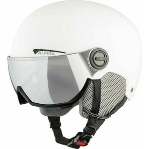 Alpina Arber Visor Q-Lite Ski Helmet White Matt M Lyžiarska prilba vyobraziť