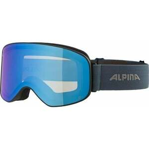 Alpina Slope Q-Lite Ski Goggle Black Blue Matt/Mirror Blue Lyžiarske okuliare vyobraziť