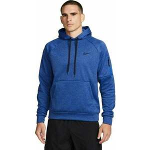 Nike Therma-FIT Hooded Mens Pullover Blue Void/ Game Royal/Heather/Black M Fitness mikina vyobraziť