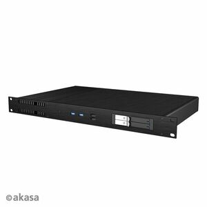 AKASA case Galileo TU1 Plus, Intel LGA1700 1U fanless Thin Mini-ITX case vyobraziť