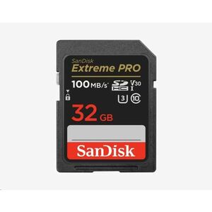 SanDisk SDHC karta 32GB Extreme (90 MB/s Class 10, UHS-I U3 V30) vyobraziť