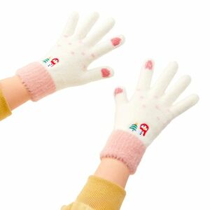 MG Snowman rukavice na ovládanie dotykového displeja, biele vyobraziť