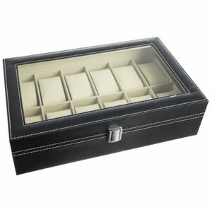 MG Organizer box na hodinky 12ks, čierny vyobraziť