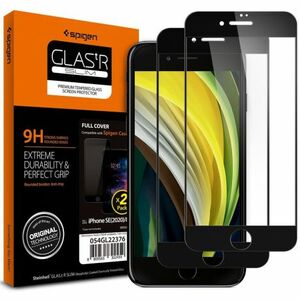 Spigen Full Cover 2-pack ochranné sklo na iPhone 7/8/SE 2020, čierne (AGL01315) vyobraziť