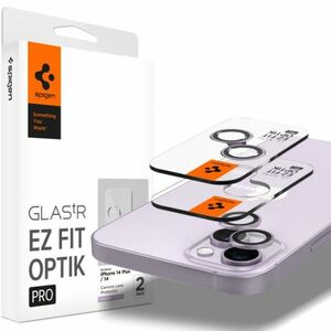 Spigen Ez Fit Optik 2x ochranné sklo na kameru na iPhone 14 / 14 Plus / 15 / 15 Plus, fialové vyobraziť