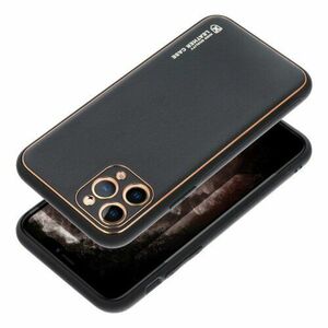 Puzdro Leather TPU iPhone 15 - čierne vyobraziť