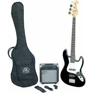 SX SB1 Bass Guitar Kit Čierna vyobraziť