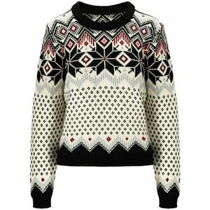 Dale of Norway Vilja Womens Knit Sweater Black/Off White/Red Rose S Sveter vyobraziť