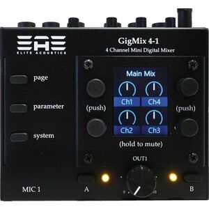 Elite Acoustics GigMix 4-1 Digitálny mixpult vyobraziť