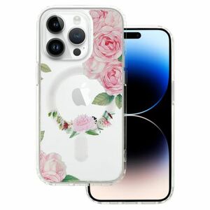 MG Flower MagSafe kryt na iPhone 12, pink flower vyobraziť