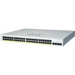 Cisco switch CBS220-48P-4G, 48xGbE RJ45, 4xSFP, PoE+, 382W vyobraziť