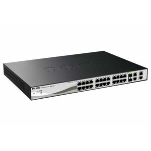 D-Link DES-1210-28P 24-port 10/100 PoE Smart Switch + 2 Combo 1000BaseT/SFP + 2 Gigabit vyobraziť
