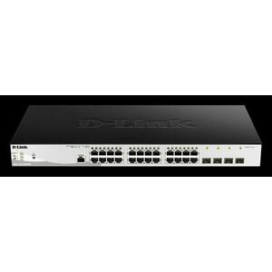 D-Link DGS-1210-28P/ME/E 24-Port 10/100/1000BASE-T PoE + 4-Port 1 Gbps SFP Metro Ethernet vyobraziť