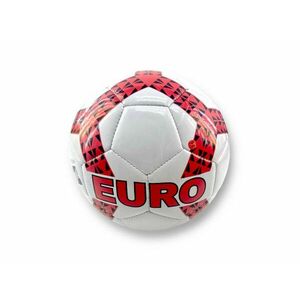 Futbalová lopta EURO veľ. 5, bielo-červená vyobraziť