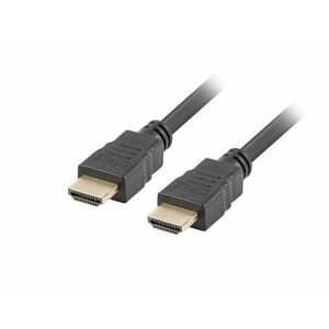 LANBERG High Speed HDMI 1.4 + Ethernet kábel, 4K @ 30Hz, CCS, M / M, dĺžka 1, 8 m, čierny, pozlátené konektory vyobraziť