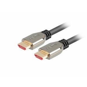 LANBERG Ultra High Speed HDMI 2.1 kábel, 48 Gbps, 8K @ 60Hz, 5K @ 120Hz, dĺžka 0, 5 m, čierny, pozlátené konektory vyobraziť