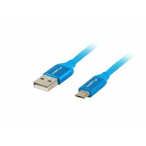 LANBERG USB MICRO (M) na USB-A (M) 2.0 kábel 1, 8m, modrý, rýchle nabíjanie 3.0 vyobraziť