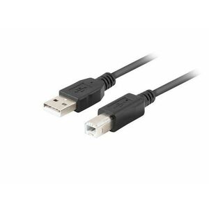 LANBERG USB-A (M) na USB-B (M) 2.0 kábel 1m, čierny vyobraziť
