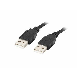 LANBERG USB-A M/M 2.0 kábel 1m, čierny vyobraziť