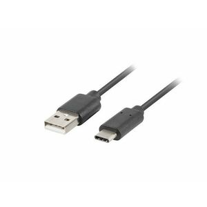 LANBERG USB-C (M) na USB-A (M) 2.0 kábel 0, 5m, čierny vyobraziť