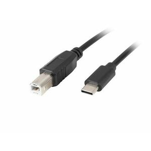 LANBERG USB-C (M) na USB-B (M) 2.0 kábel 1, 8m, čierny vyobraziť