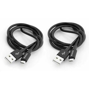VERBATIM kábel Micro B USB Cable Sync & Charge 100cm (Black) + Verbatim Micro B USB Cable Sync & Charge 100cm (Black) vyobraziť