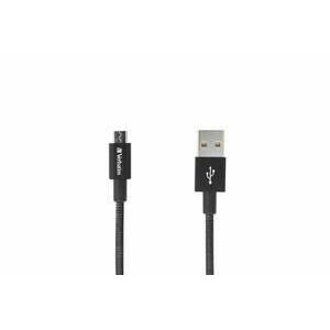 VERBATIM kábel Micro B USB Cable Sync & Charge 30cm (Black) vyobraziť