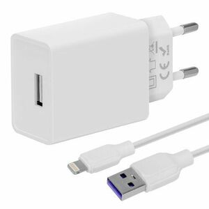 OBAL: ME Cestovní Nabíječka USB-A 10W + USB-A/Lightning Kabel 1m White vyobraziť