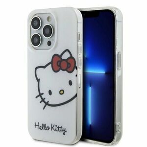 Hello Kitty IML Head Logo Zadní Kryt pro iPhone 15 Pro White vyobraziť