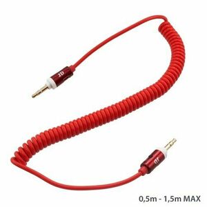 AUX kábel 2x3.5mm, červený vyobraziť