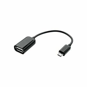 Adaptér OTG USB/MicroUSB Čierny vyobraziť