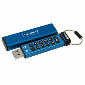Kingston IronKey Keypad 200/64GB/USB 3.2/USB-A/Modrá vyobraziť