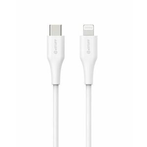 eSTUFF INFINITE Super Soft USB-C to Lightning Cable to Cable MFI 2m, 100% recyklovaný, bílá vyobraziť