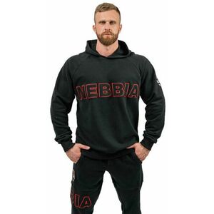 Nebbia Long Pullover Hoodie Legacy Black L Fitness mikina vyobraziť