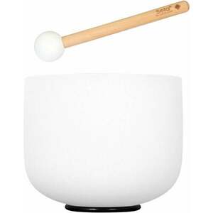 Sela 8" Crystal Singing Bowl Frosted 440 Hz F incl. 1 Wood Mallet vyobraziť