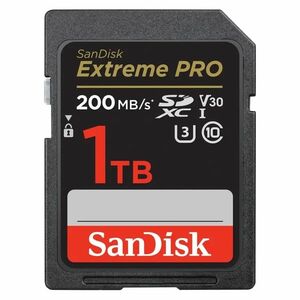 SanDisk SDXC Extreme PRO 1TB Class 10, UHS-I U3 V30, R: 200MB/s, W: 90MB/s vyobraziť