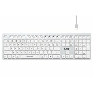 A4tech FBX50C, bezdrôtová kancelárska klávesnica, biela vyobraziť