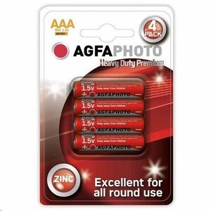 AgfaPhoto zinková batéria AAA, blister 4ks vyobraziť
