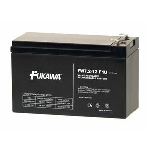 Akumulátor FUKAWA FW 7.2-12 F1U (12V 7, 2Ah) fastón 4, 8mm vyobraziť