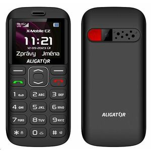 Aligator A720 4G Senior, čierna + nabíjací stojan vyobraziť