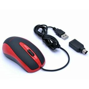 AMEI AM-M801/Kancelárska/Optická/Drôtová USB/Čierna-červená vyobraziť