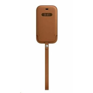 APPLE iPhone 12 mini Leather Sleeve with MagSafe - Saddle Brown vyobraziť