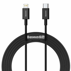 Baseus Superior Series rýchlonabíjací kábel Type-C/Lightning 20W 2m čierna vyobraziť