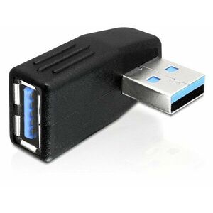 DeLock adaptér USB 3.0 samec - USB 3.0 samica pod uholom 270 ° horizontálne vyobraziť