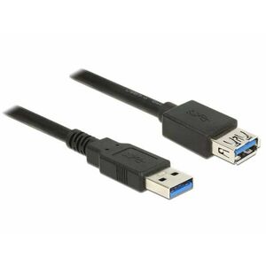 Delock Predlžovací kábel USB 3.0 Typ-A samec > USB 3.0 Typ-A samica 2, 0 m čierny vyobraziť