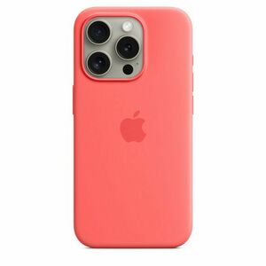 iPhone 15 Pre Silicone Case with MS - Guava vyobraziť